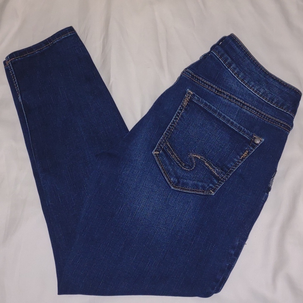 Silver Suki Skinny Cropped Jeans Size 28